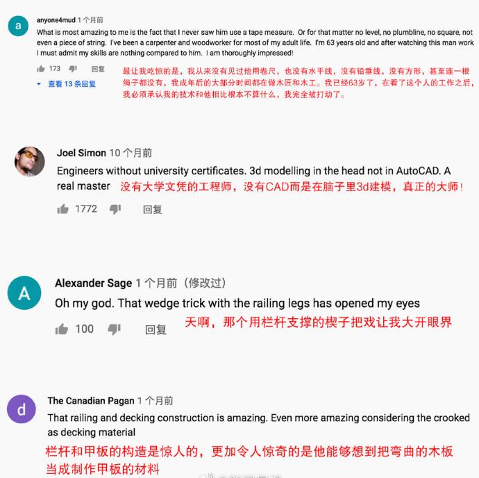 外国友人评论