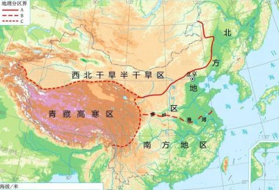 ​我国南北方划分分界线是（南北方划分以什么为界地图）