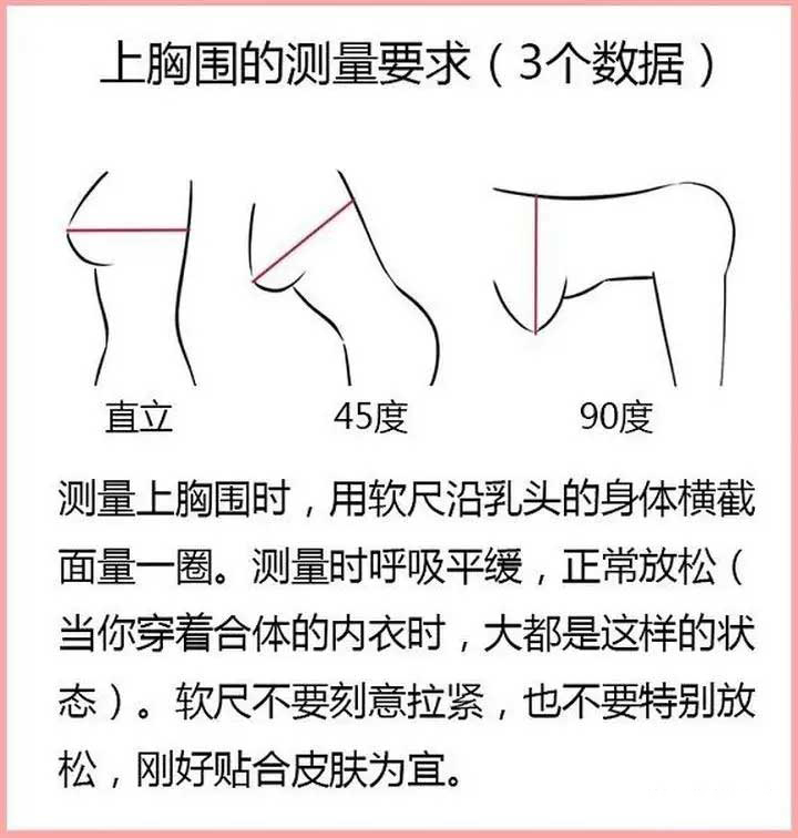 买内衣怎么测量上胸围和下胸围（上胸围下胸围测量方法）(图2)