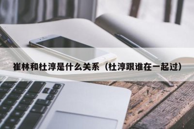 ​崔林和杜淳是什么关系（杜淳跟谁在一起过）