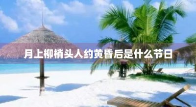​月上柳梢头人约黄昏后是什么节日