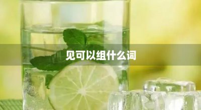 ​见可以组什么词(及可以怎么组词)