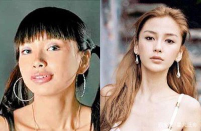 ​angelababy整容前后，杨幂刚出道时照片