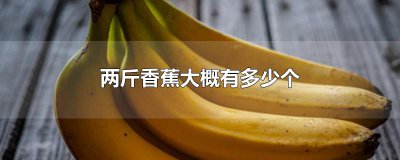 ​两斤香蕉大概有多少个