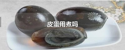 ​皮蛋用煮吗