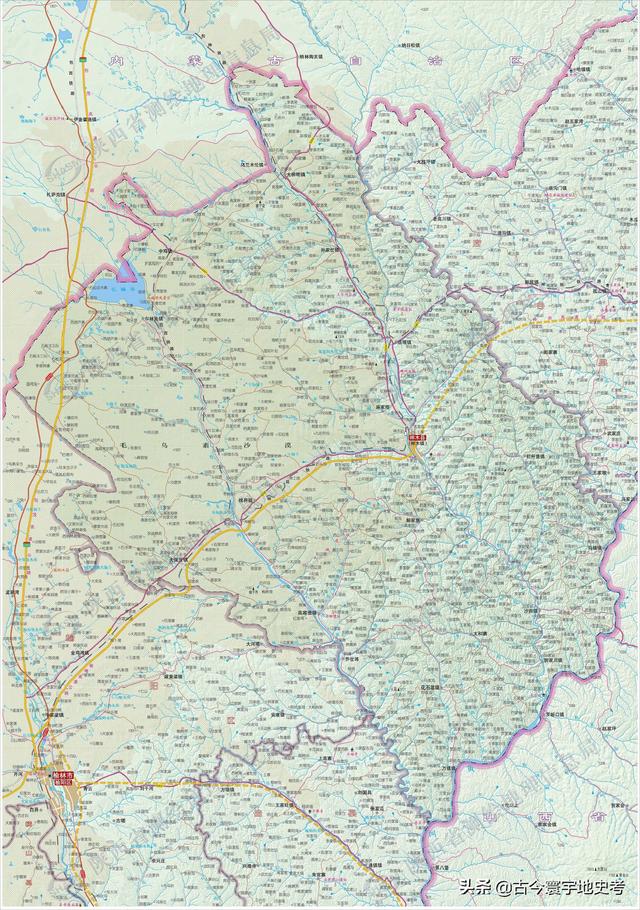 陕西省地图介绍简略（陕西省各市县地图）(201)