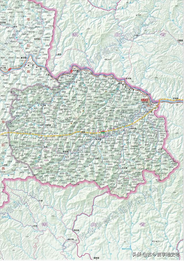 陕西省地图介绍简略（陕西省各市县地图）(110)