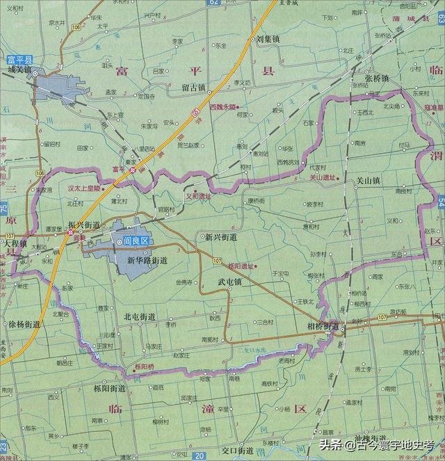 陕西省地图介绍简略（陕西省各市县地图）(14)