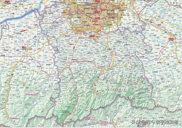 陕西省地图介绍简略（陕西省各市县地图）(107)