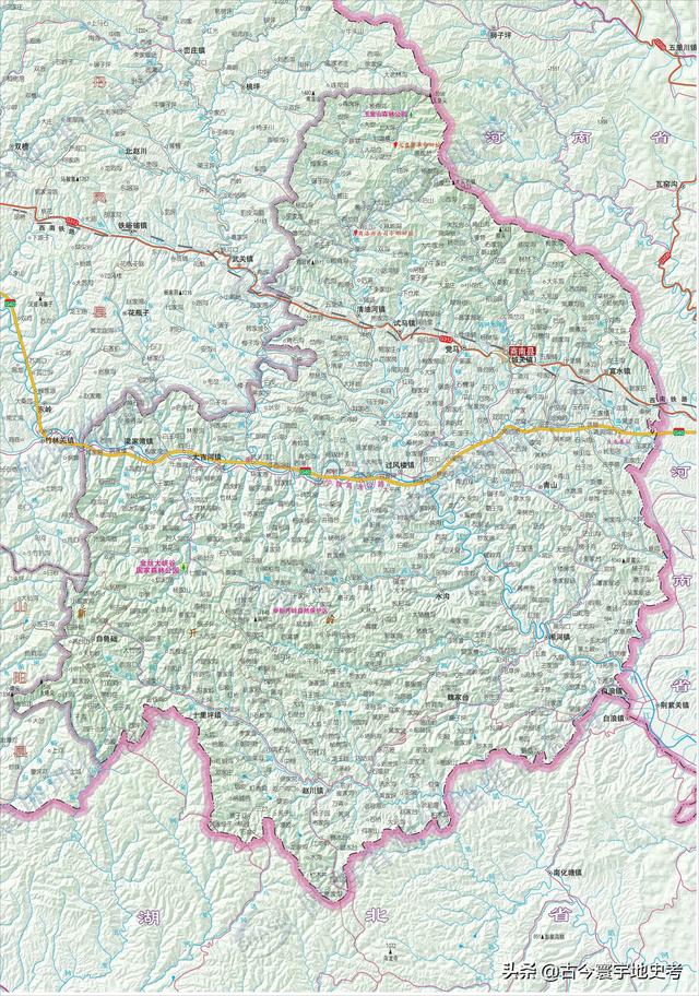 陕西省地图介绍简略（陕西省各市县地图）(148)
