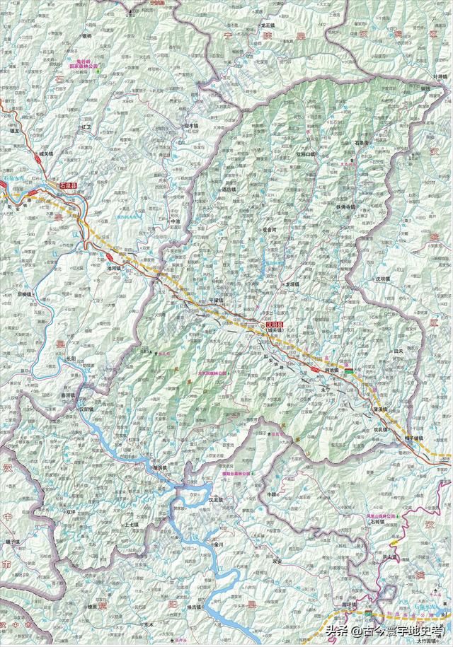 陕西省地图介绍简略（陕西省各市县地图）(112)