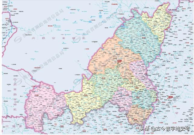 陕西省地图介绍简略（陕西省各市县地图）(194)