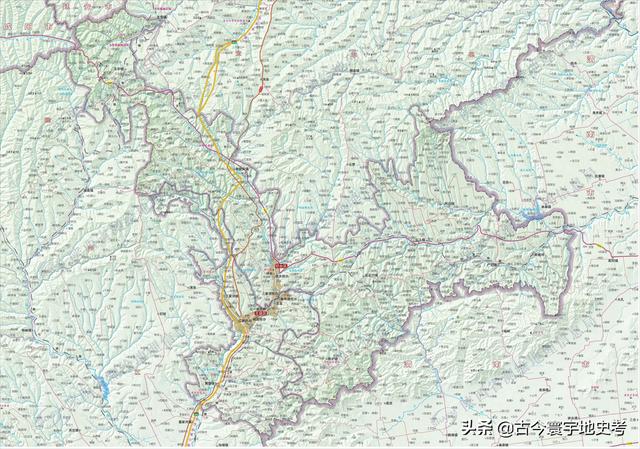 陕西省地图介绍简略（陕西省各市县地图）(156)