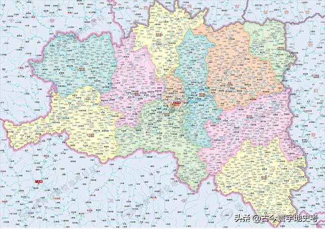 陕西省地图介绍简略（陕西省各市县地图）(132)