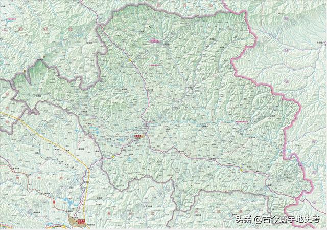 陕西省地图介绍简略（陕西省各市县地图）(146)