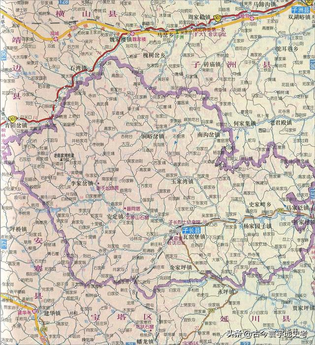 陕西省地图介绍简略（陕西省各市县地图）(90)