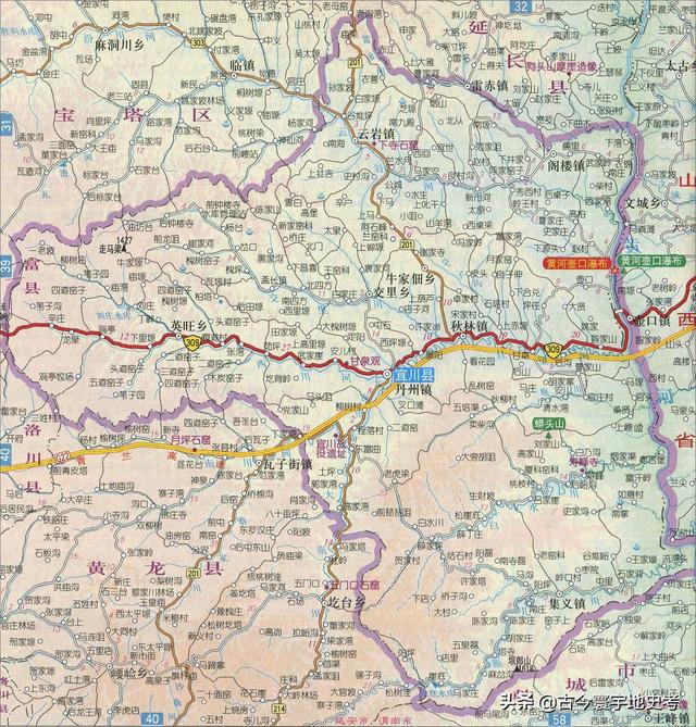 陕西省地图介绍简略（陕西省各市县地图）(88)