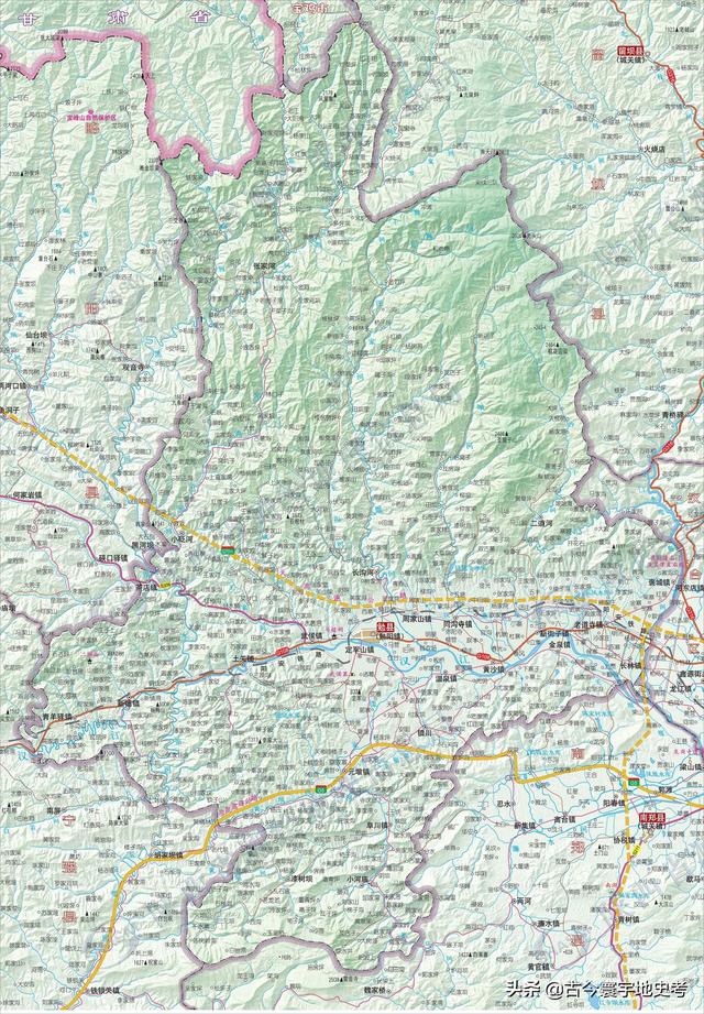 陕西省地图介绍简略（陕西省各市县地图）(138)
