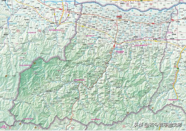 陕西省地图介绍简略（陕西省各市县地图）(108)