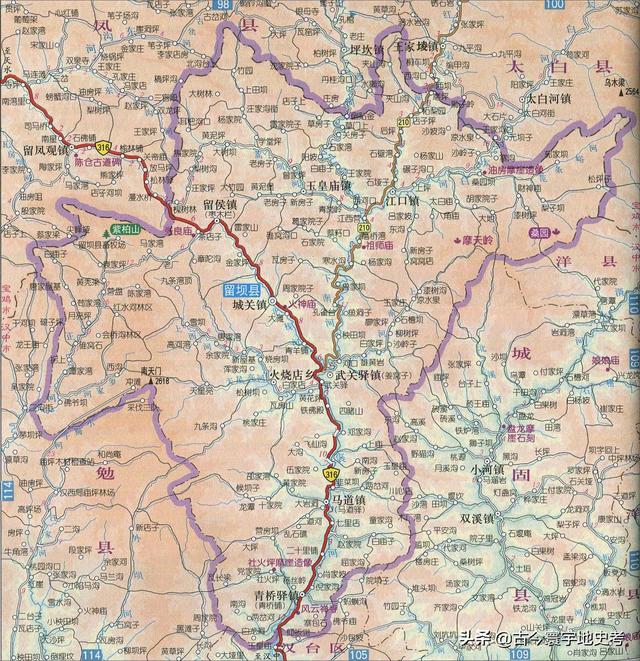 陕西省地图介绍简略（陕西省各市县地图）(41)