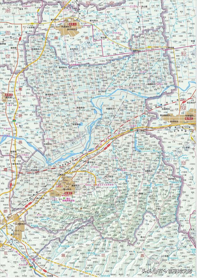陕西省地图介绍简略（陕西省各市县地图）(105)