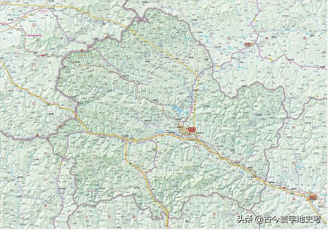 陕西省地图介绍简略（陕西省各市县地图）(149)