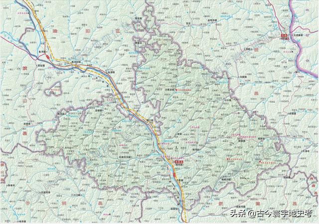 陕西省地图介绍简略（陕西省各市县地图）(199)