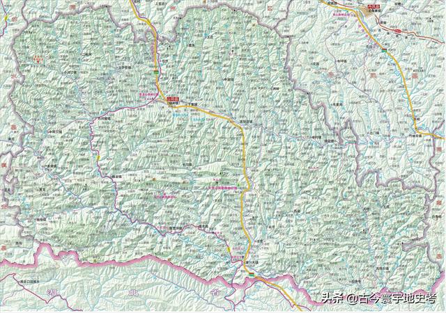 陕西省地图介绍简略（陕西省各市县地图）(147)