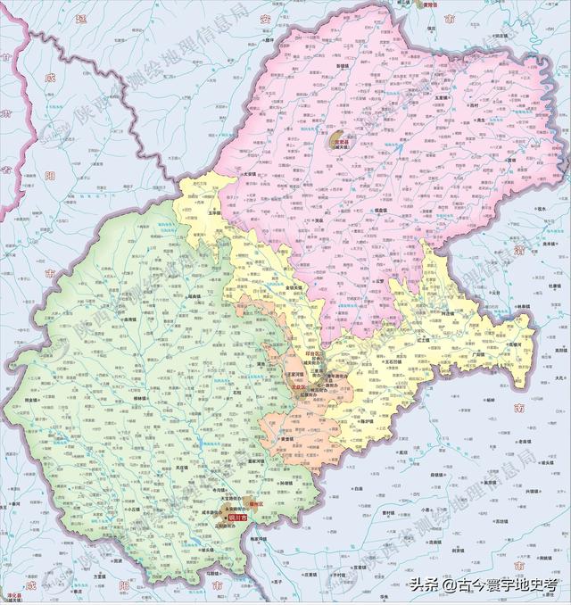 陕西省地图介绍简略（陕西省各市县地图）(152)