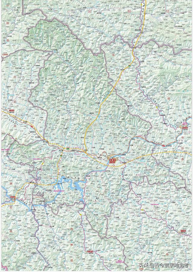 陕西省地图介绍简略（陕西省各市县地图）(111)