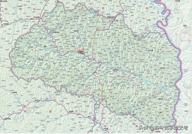 陕西省地图介绍简略（陕西省各市县地图）(190)
