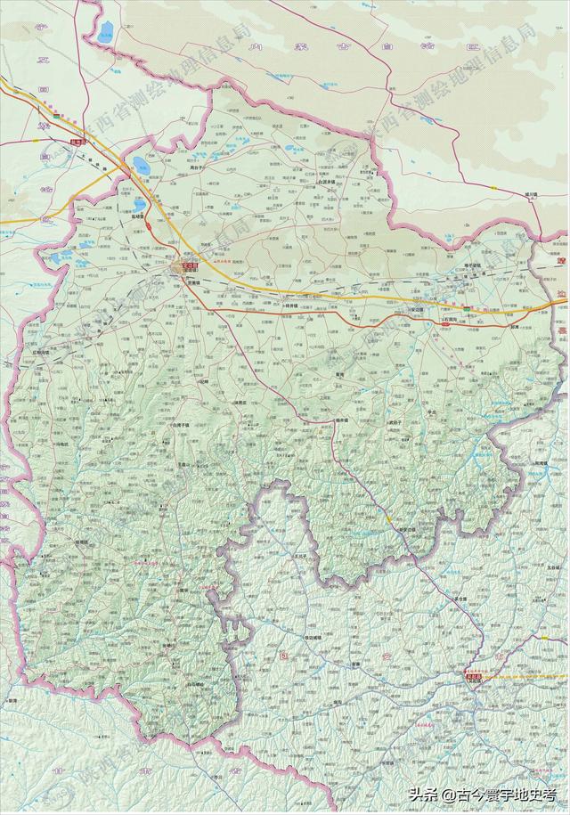 陕西省地图介绍简略（陕西省各市县地图）(195)