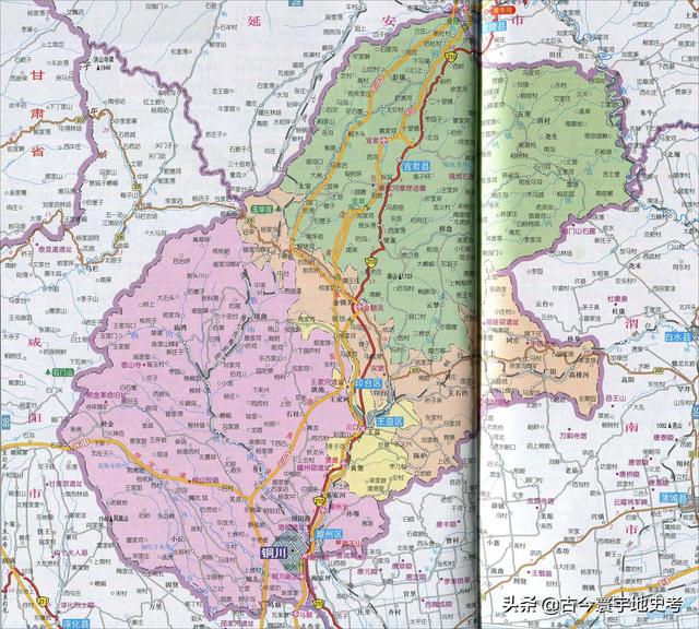 陕西省地图介绍简略（陕西省各市县地图）(58)