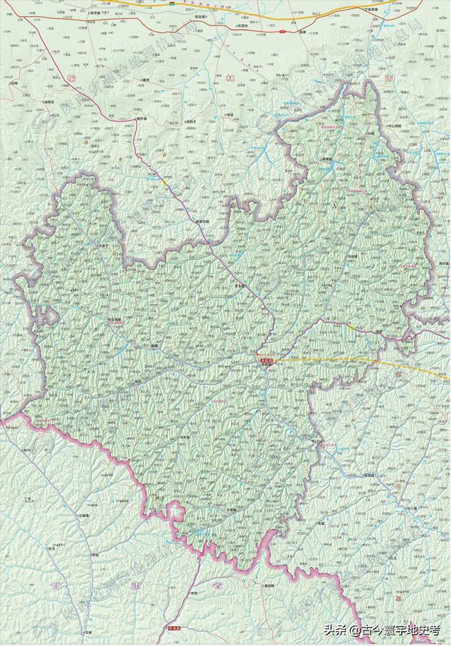 陕西省地图介绍简略（陕西省各市县地图）(189)