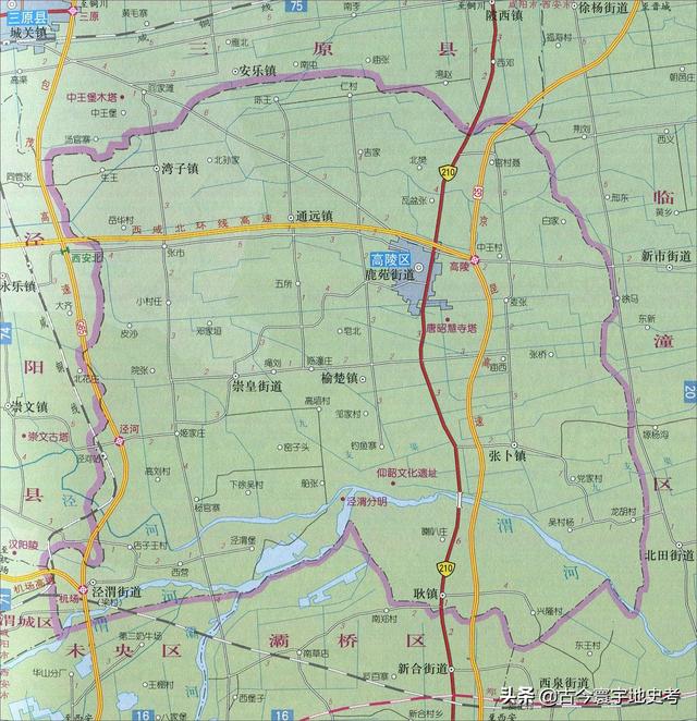 陕西省地图介绍简略（陕西省各市县地图）(10)