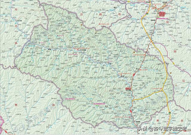 陕西省地图介绍简略（陕西省各市县地图）(187)