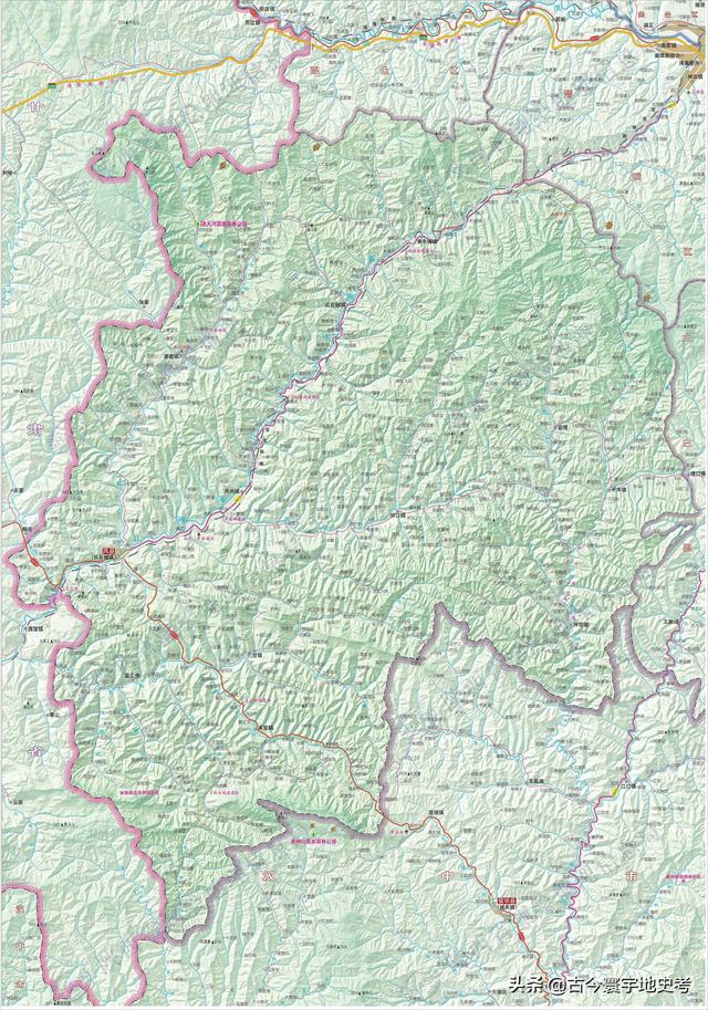 陕西省地图介绍简略（陕西省各市县地图）(122)