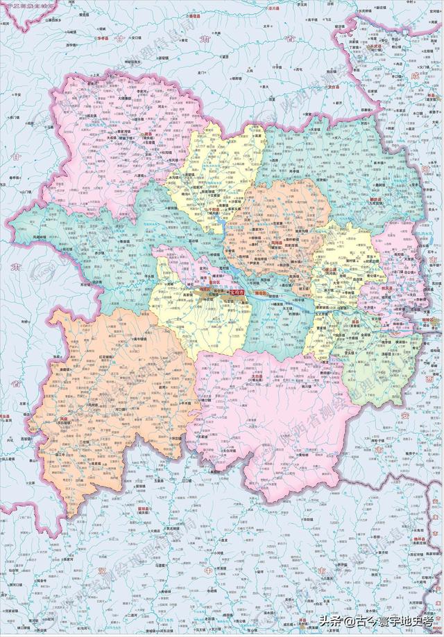 陕西省地图介绍简略（陕西省各市县地图）(120)