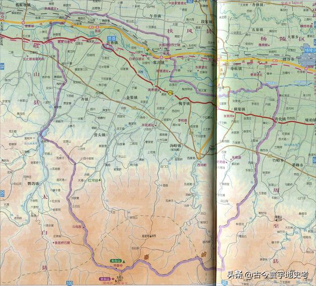 陕西省地图介绍简略（陕西省各市县地图）(33)