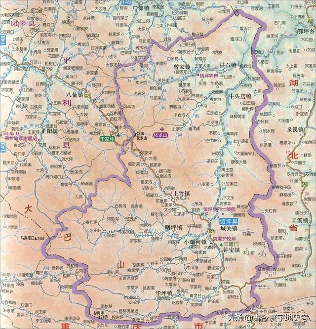陕西省地图介绍简略（陕西省各市县地图）(23)