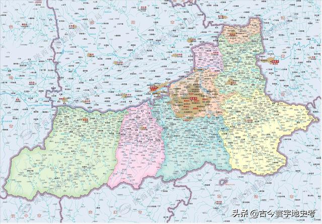 陕西省地图介绍简略（陕西省各市县地图）(102)
