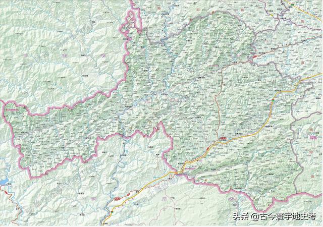 陕西省地图介绍简略（陕西省各市县地图）(140)