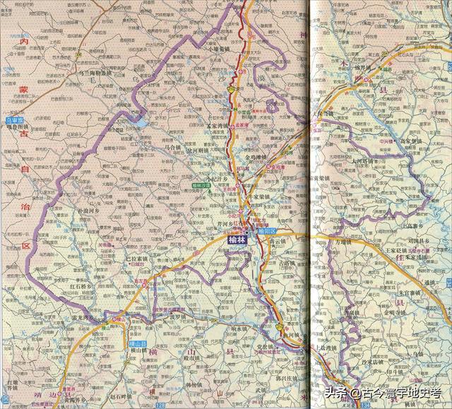 陕西省地图介绍简略（陕西省各市县地图）(100)