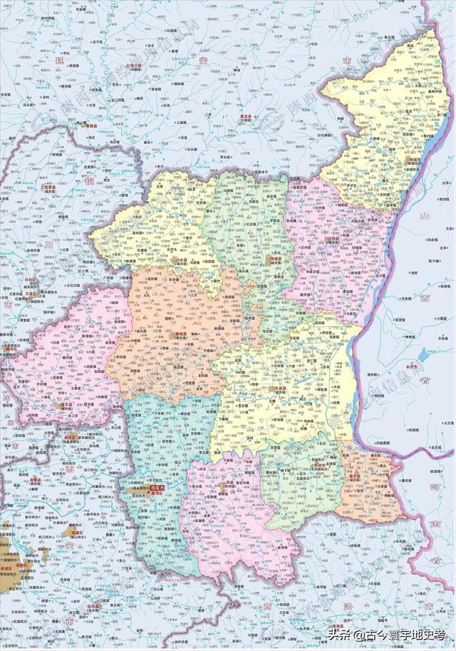 陕西省地图介绍简略（陕西省各市县地图）(157)
