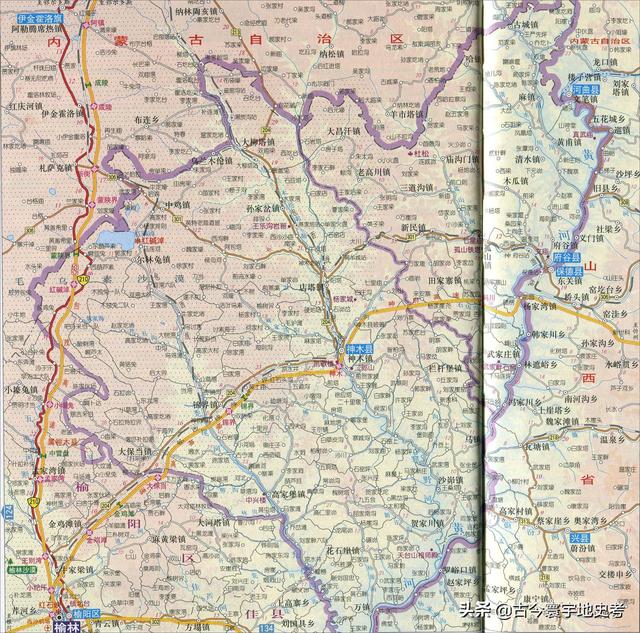 陕西省地图介绍简略（陕西省各市县地图）(98)