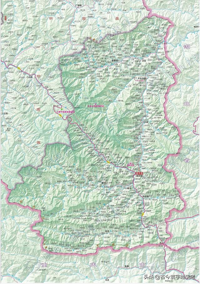 陕西省地图介绍简略（陕西省各市县地图）(118)