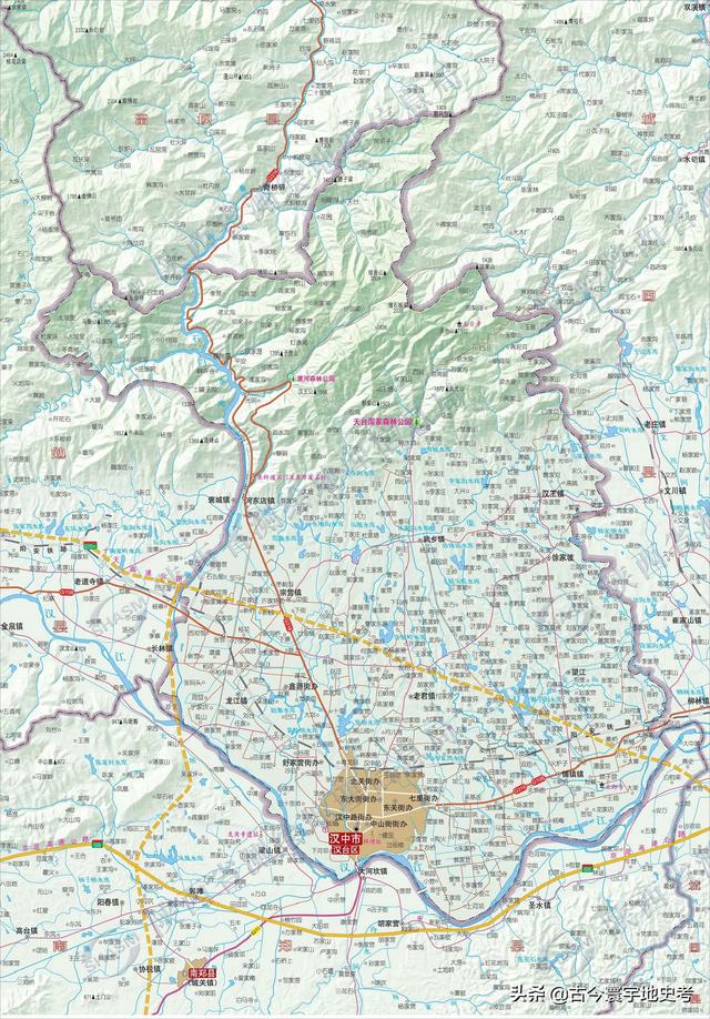 陕西省地图介绍简略（陕西省各市县地图）(135)