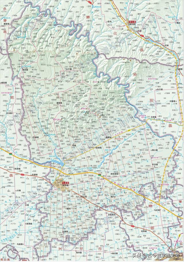 陕西省地图介绍简略（陕西省各市县地图）(172)