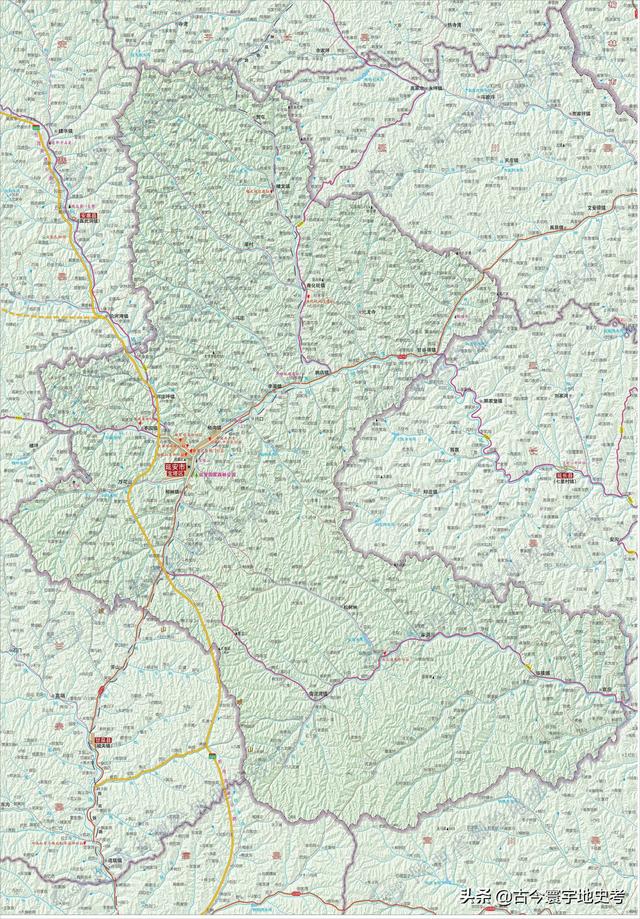 陕西省地图介绍简略（陕西省各市县地图）(185)