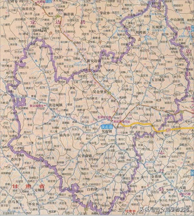 陕西省地图介绍简略（陕西省各市县地图）(86)